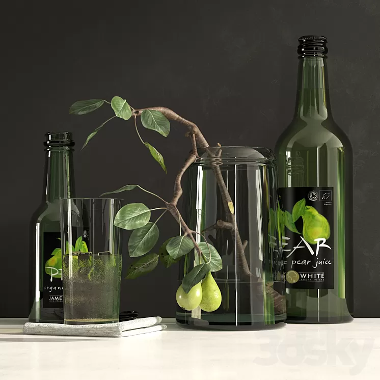 with pear decor 3D Model
