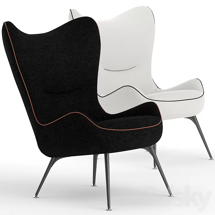 Wittmann contessa armchair 3D Model