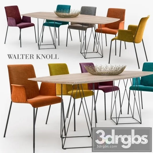 WK Liz Chair Joco Table 3D Model Free