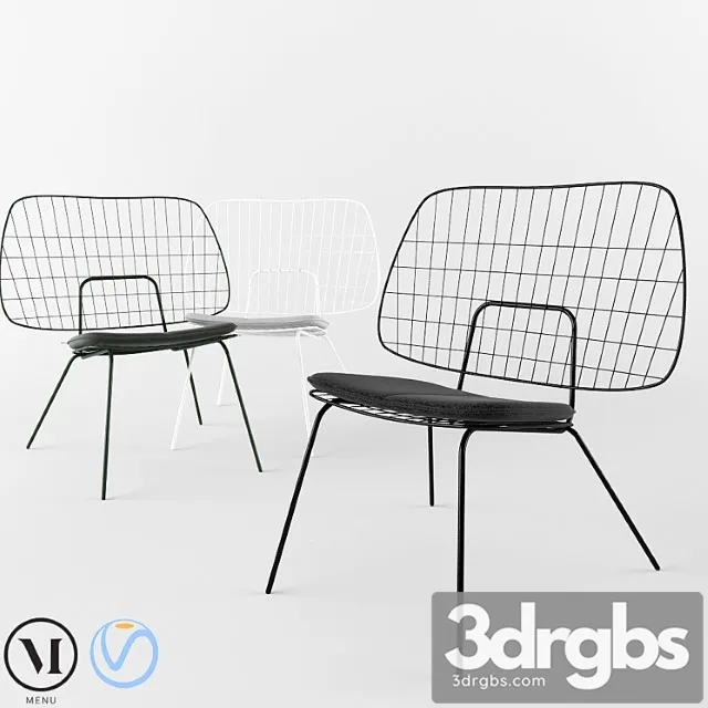 Wm string lounge chair - menu 2 3D Model Free