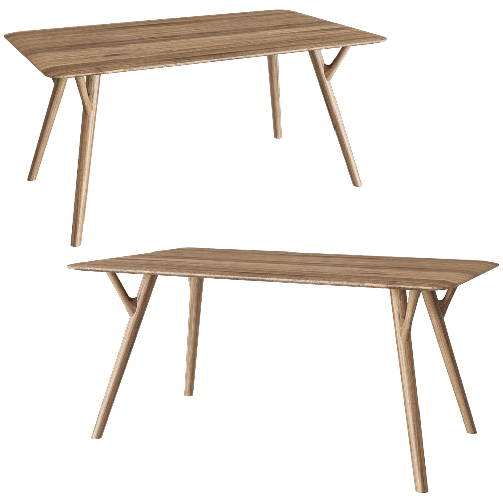 Woak - Dining table Organic 3D Model