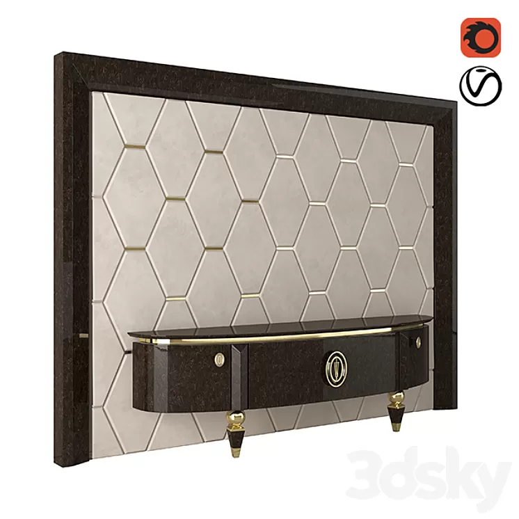 Woiss Mobili Luna Tv Unit 3D Model