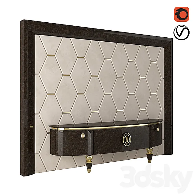 Woiss Mobili Luna Tv Unit 3DModel