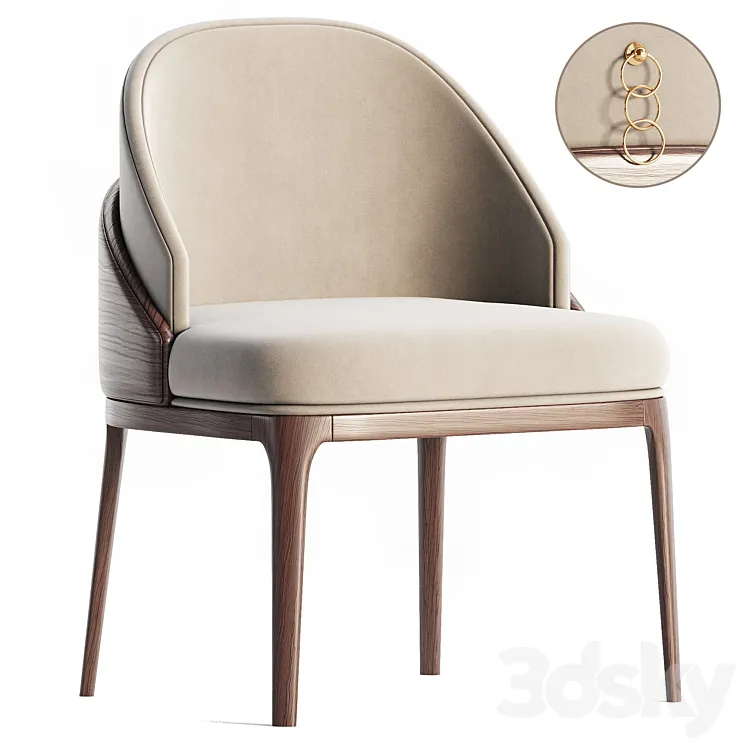 wolf dining chair 3D Model Free