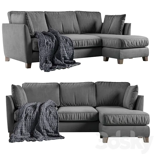Wolseley corner large sofa 3D Model