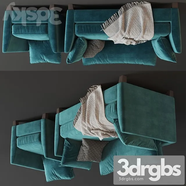 Wolseley love seat 2 3D Model Free