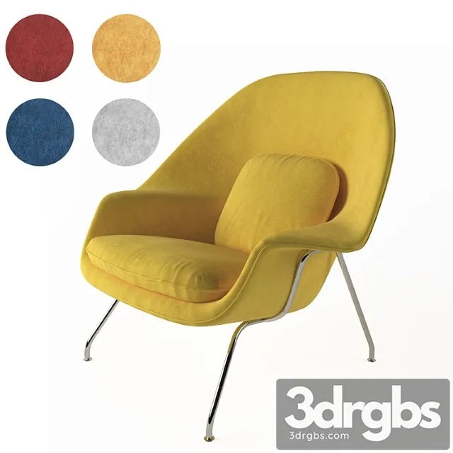 Womb chair 3D Model Free