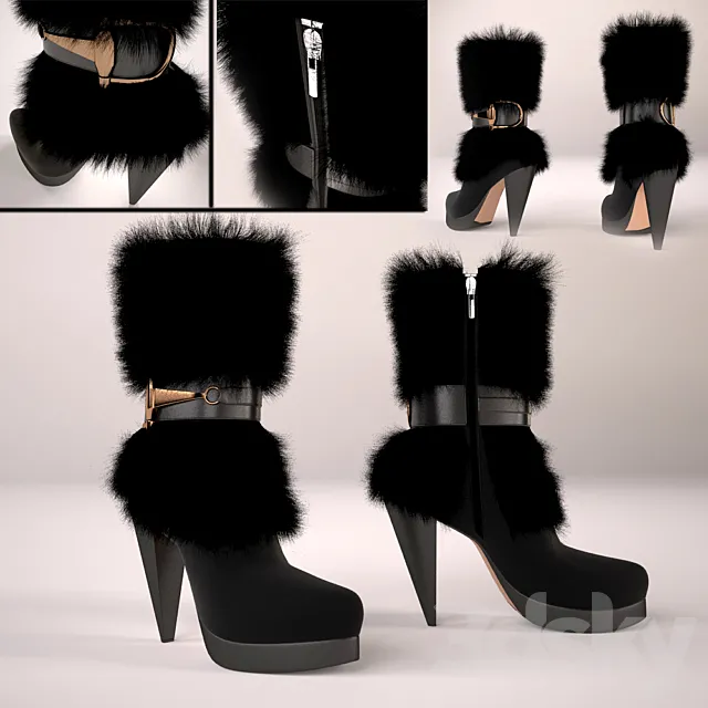 Women’s boots 3D Model