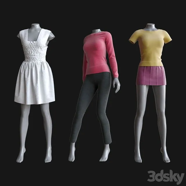 Women's clothing №2 3D Model