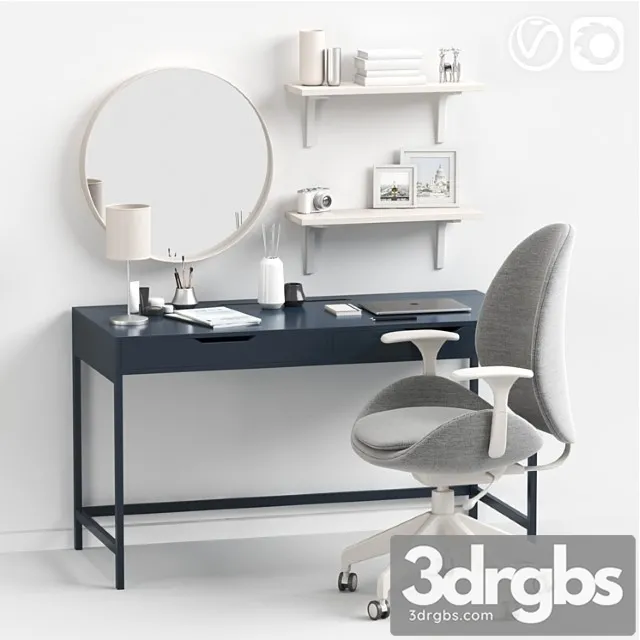 Women's dressing table and workplace 2 3D Model Free