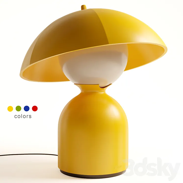 Woo-bi desk lamp by Jaekyoung Oh 3D Model Free