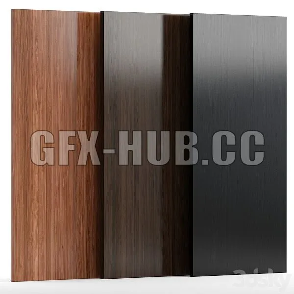 Wood 31 With 3 Materials 3D Model