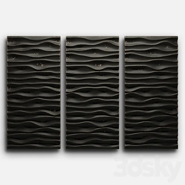 wood 3d panel 3DModel