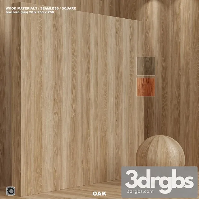 Wood  60 Material Wood Seamless Oak Set 109 3D Model Free
