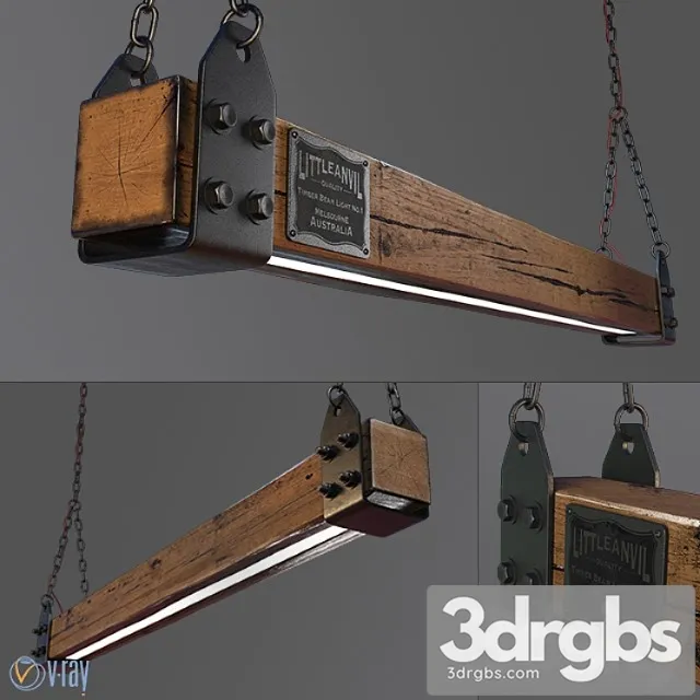Wood beam led pendant light no.1 Free Download