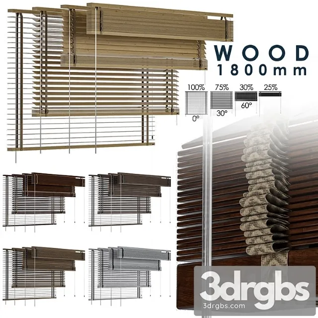 Wood Blind 1800 in 45mm 3D Model Free
