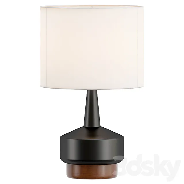 Wood & Ceramic Table Lamp Free Download