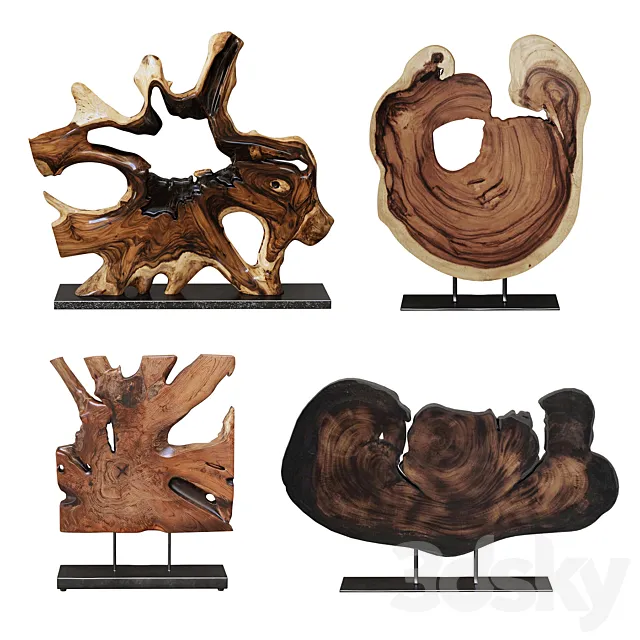 Wood Decor 03 3DModel