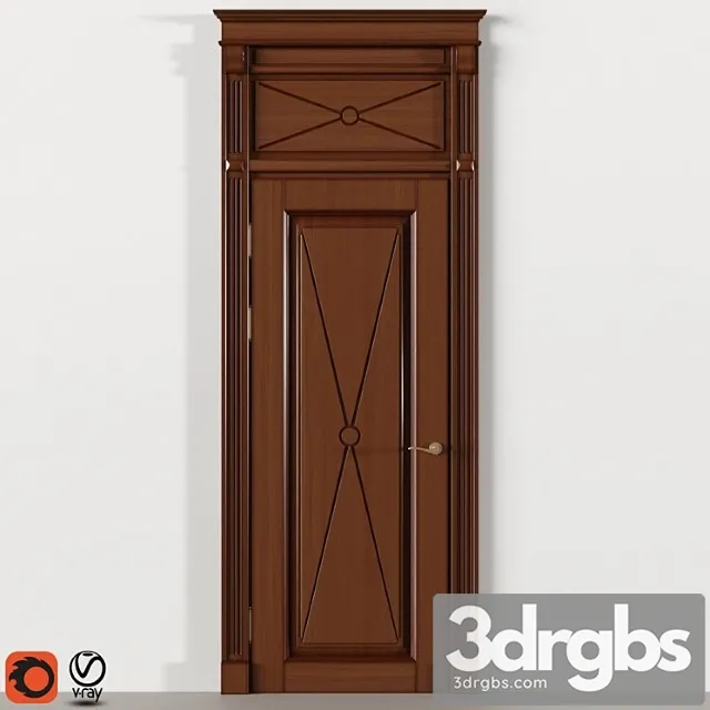 Wood Door 350 3D Model Free