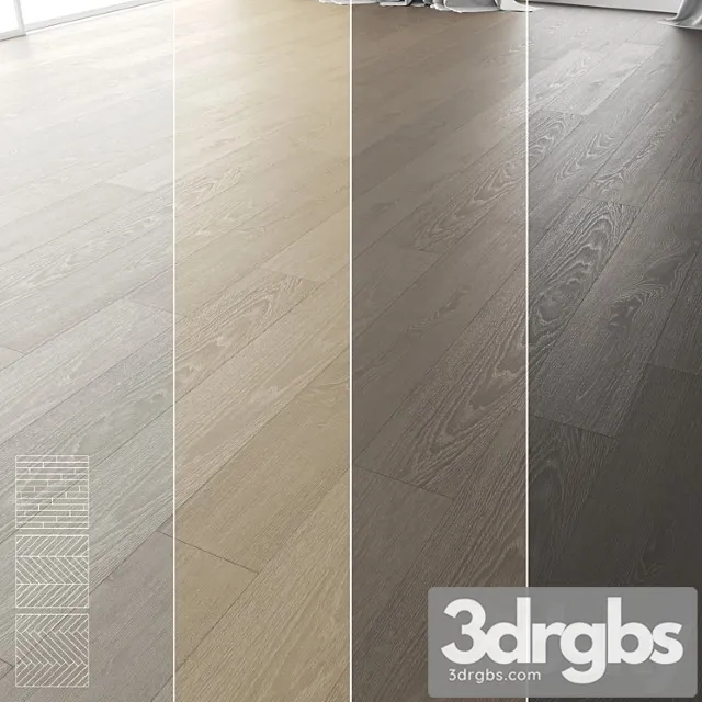 Wood Floor Set 12 3D Model Free