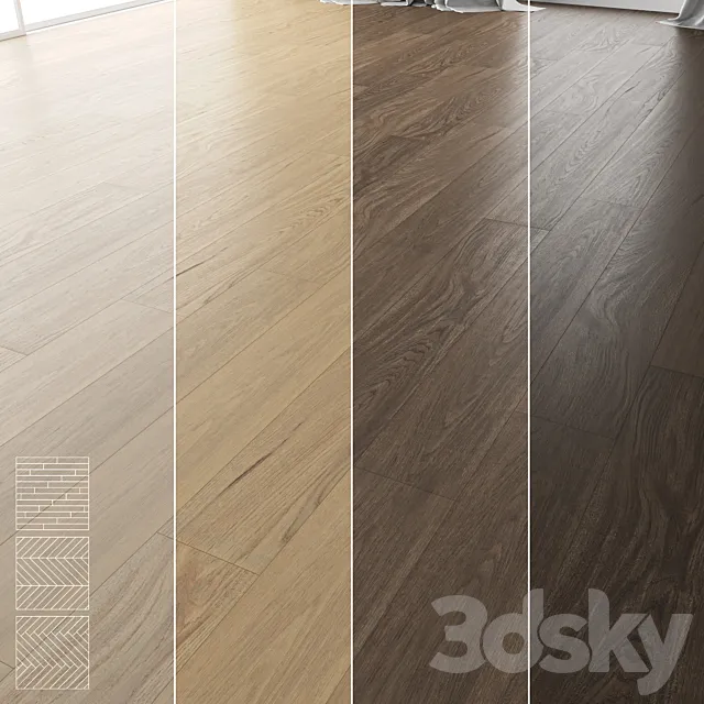 Wood Floor Set 15 3D Model