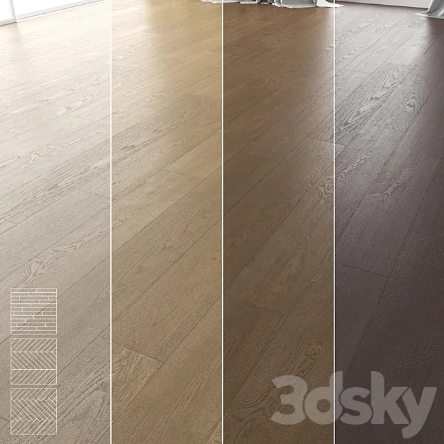Wood Floor Set 17 3D Model