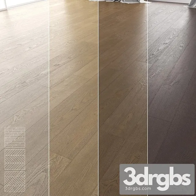 Wood Floor Set 17 3D Model Free