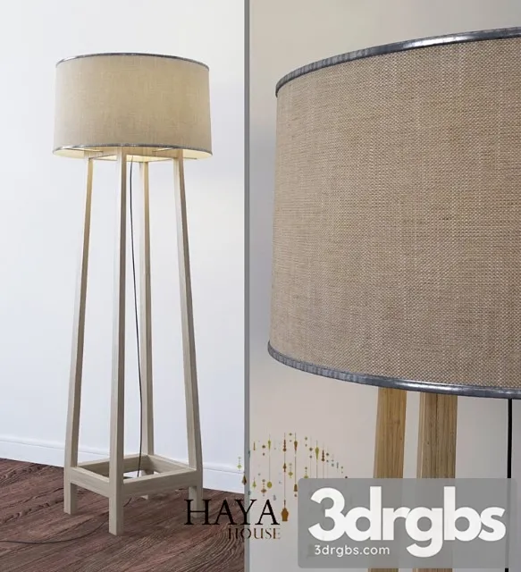 Wood lamp haya 3D Model Free