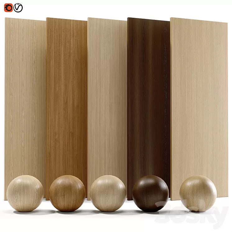 wood material collection 3D Model Free Download