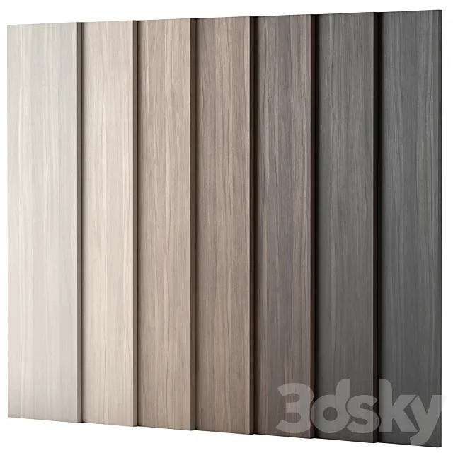 Wood materials Walnut set 01 3D Model