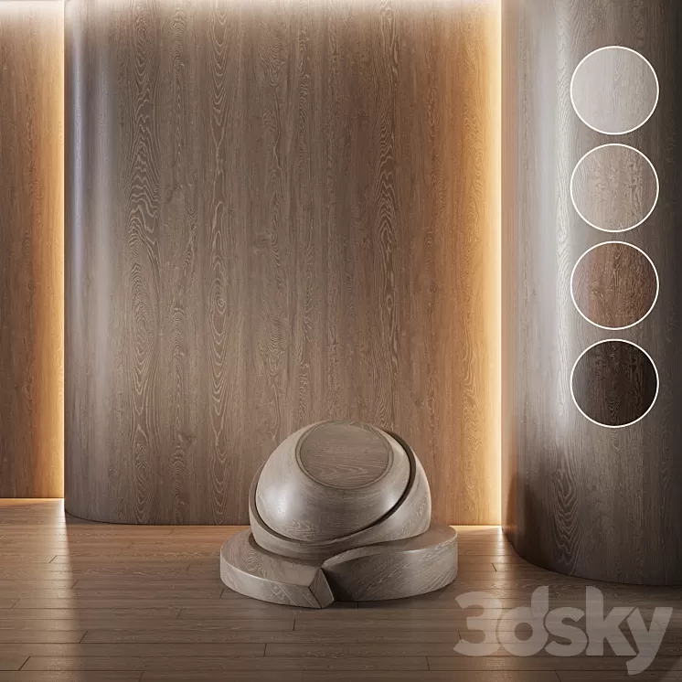 Wood Oak set (seamless) | laminate | Parquet | 09 3D Model Free