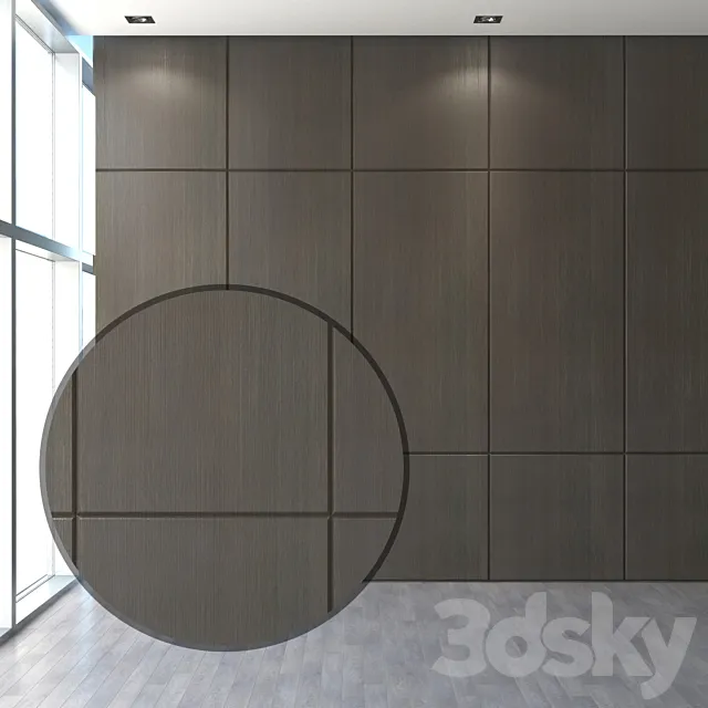 Wood panel 01 3D Model