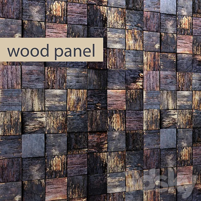 Wood panel 3D Model