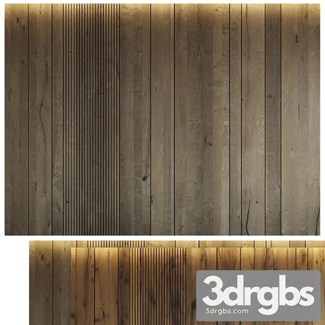 Wood Panel Set 6 3D Model Free