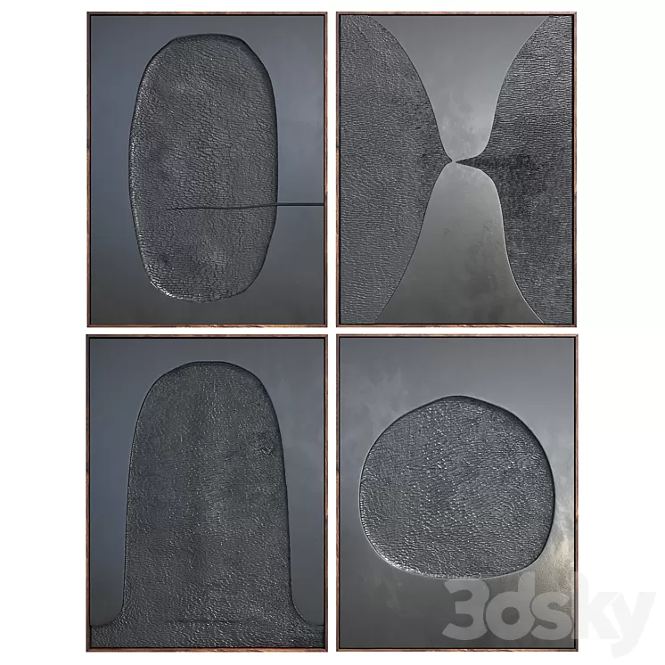 Wood panel set by Julian Watts 3D Model