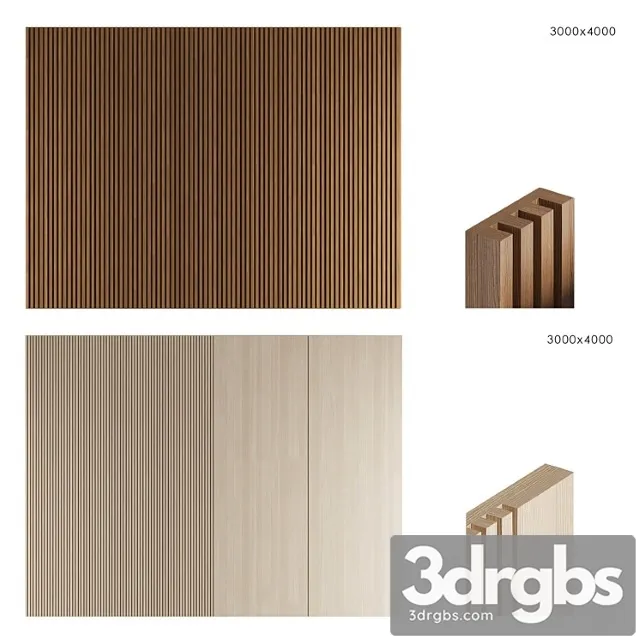 Wood panels set 1 3D Model Free