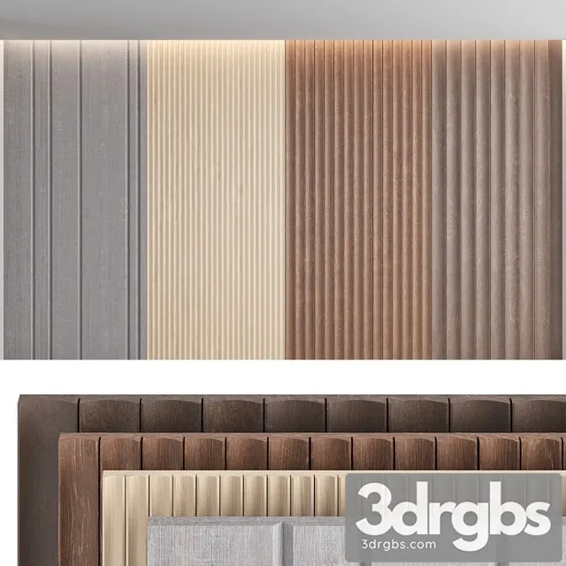 Wood panels Set8 3D Model Free