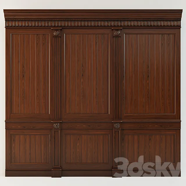 Wood panels_1414 3D Model
