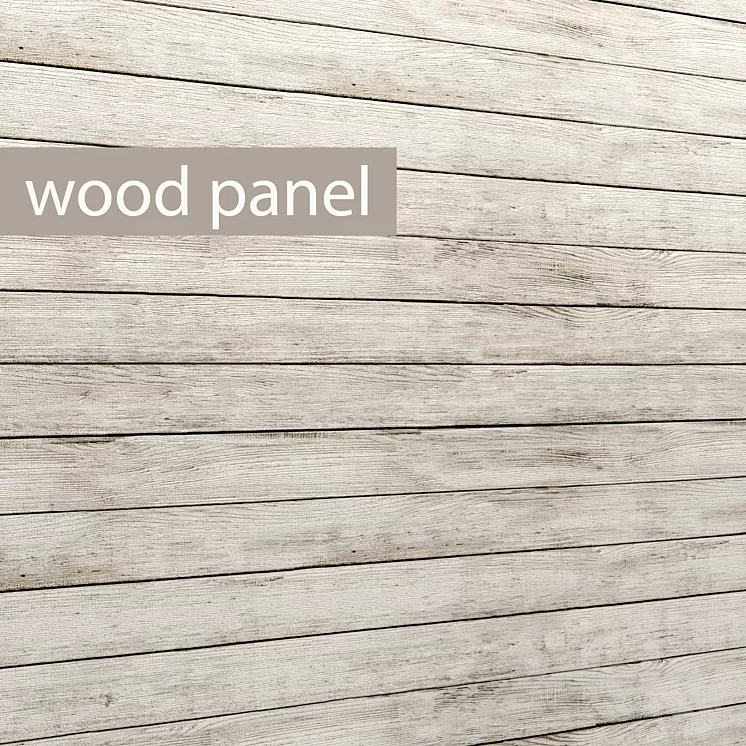 Wood panelWood panel wall decor plank panels wood decor boards wooden wall panel slats bleached 3D Model