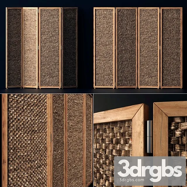 Wood Screen Decor N1 Dereviannaia Shirma 3D Model Free