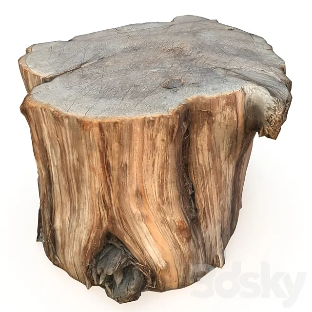 Wood stump 3DModel