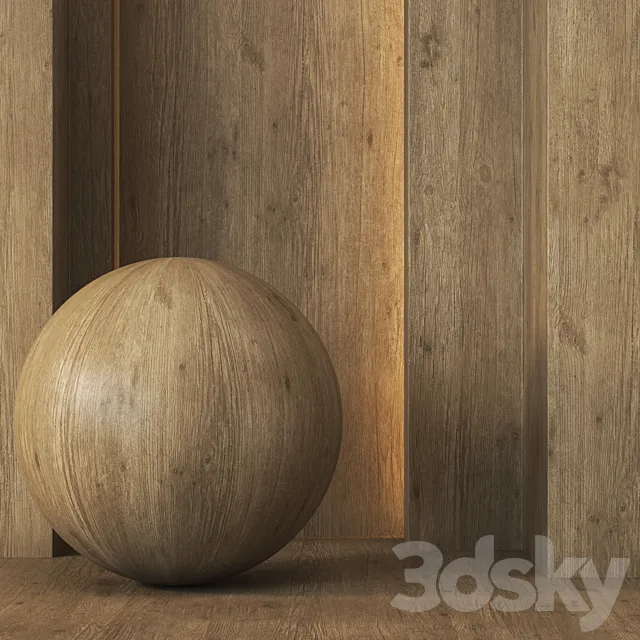 Wood Texture 4K - Seamless - 3 Colors 3D Model