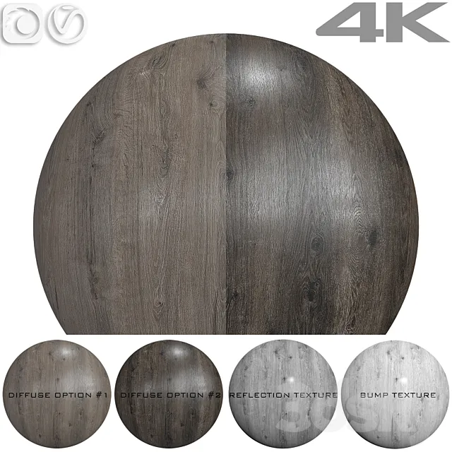 Wood texture - Oak №3 3D Model