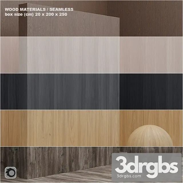 Wood veneer (seamless) - set 10 3D Model Free