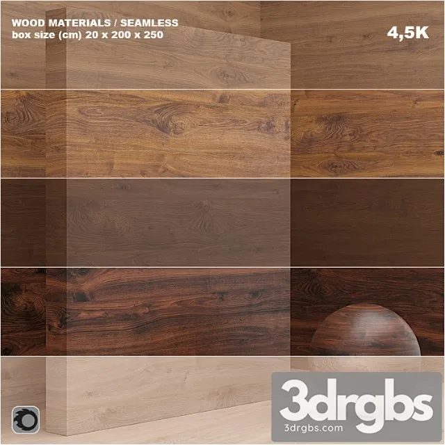 Wood veneer (seamless) - set 25 3D Model Free
