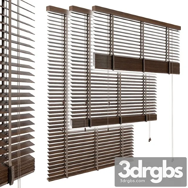 Wood Venetian Blind 3D Model Free