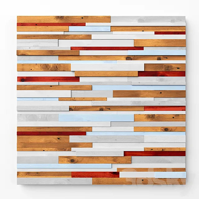Wood wall art 3D Model