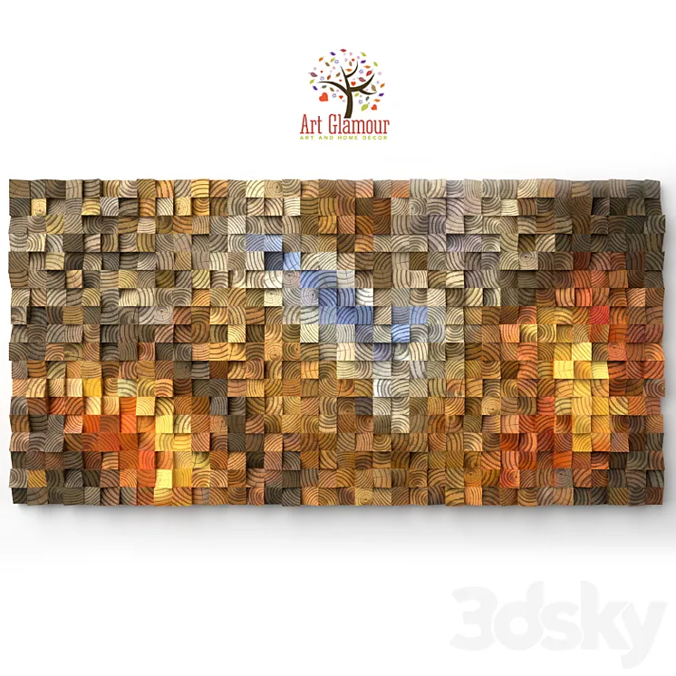 Wood Wall Art "The Hell's Gate" 3D Model Free