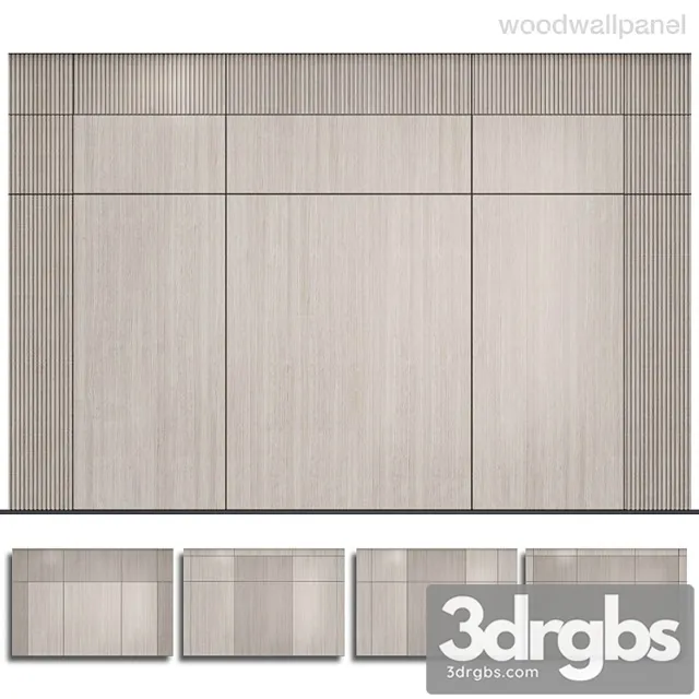 Wood wall panel 2 3D Model Free
