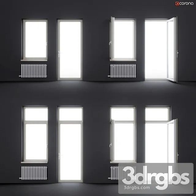 Wood Windows 3D Model Free